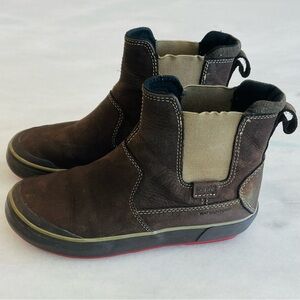Keen Elsa II Chelsea Waterproof Boots Brown Slip-on Leather Insulated Women's 6